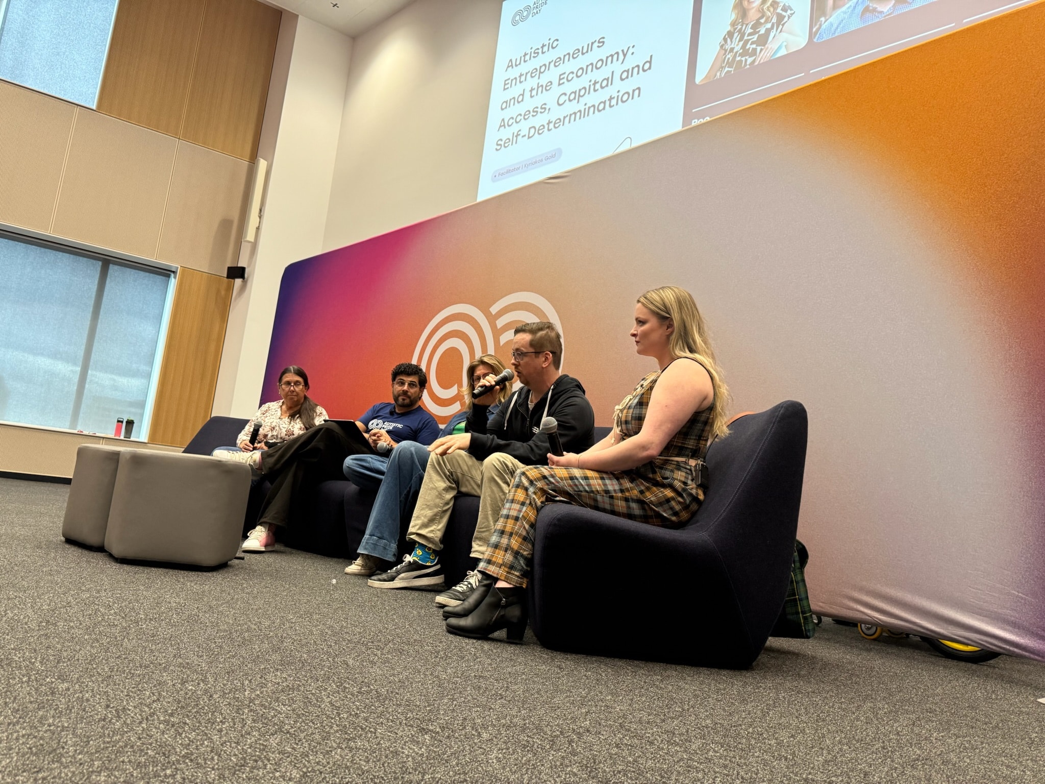 Panel discussion on autistic entrepreneurship at APD 2025